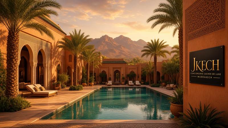 Villa with pool and garden in Marrakech